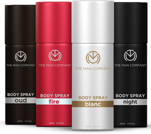 The Man Company Blanc, Fire, Night & Oud Deodorant Set - Image 1