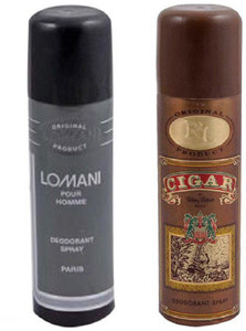 LOMANI -POUR HOMME PARIS,CIGAR Deodorant Spray - For Men & Women