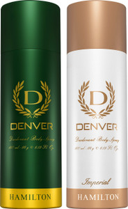 DENVER Hamilton & Imperial Combo Deodorant Spray  -  For Men