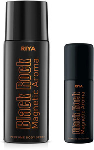 RIYA Black Rock Deodorant For Men 150 ML With 40 ML Black Rock Deodorant Deodorant Spray  -  For Men