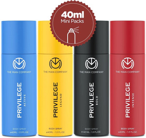 द मैन कंपनी Privilege Combo Travel Pack | Premium Long Lasting Fragrance  -  पुरुषों और महिलाओं के लिए