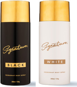 Signature Black White Long Lasting Fragrance Skin Friendly