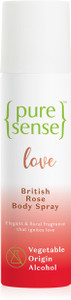PureSense Love British Rose Body Spray Long Lasting No Gas Deodorant Spray  -  For Men & Women