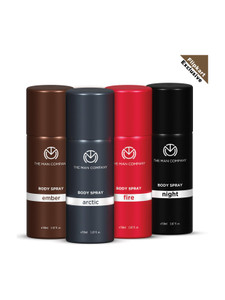 THE MAN COMPANY The Power Quad Deodorant Set - Arctic, Night, Fire and Ember Body Sprays Deodorant Spray - For Men
