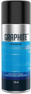 GRAPHITE Conquer Deodorant Spray 150 ml Silver - Image 4