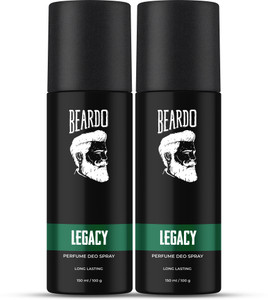 BEARDO Long Lasting Deo Sprays Combo for Men | Legacy Perfume Deo Spray 150ml Each Deodorant Spray  -  For Men