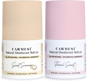 कार्मेसी Combo of 2 Fragrances - Sweet Summer & Floral Sunset | Natural UnderArms  -  महिलाओं के लिए