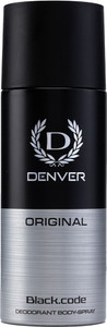 DENVER Black.code Deodorant Spray 180 ml - Image 1