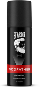 BEARDO Godfather Deo 150ml | No Gas Deodorant | Body Spray Perfume Perfume Body Spray - For Men