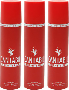 CANTABIL Burnt Brick Body Spray  -  For Men