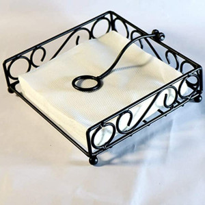 HiraWoodArt 0 Compartments iron Napkin Stand