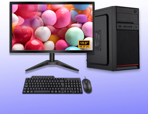 Starcool PC Intel Core i5-2320 Core i5 (8 GB DDR3/128 GB SSD/Windows 11 Home/18.5 Inch Screen/i5-8GB-128GB-19 Inch) with MS Office