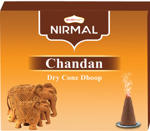 Shubhkart Nirmal Chandan Dry Cone Dhoop - 10N Dhoop