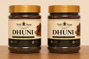 Vedic Arpan Dhuni - 200 Gm 51 Ingredients Natural Ayurvedic Non-Toxic Dhuni Powder (धुनो). Guggul, Hibiscus, Woody Dhoop