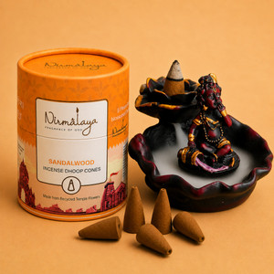 nirmalaya Premium Sandalwood Backflow Incense Cone - Image 6