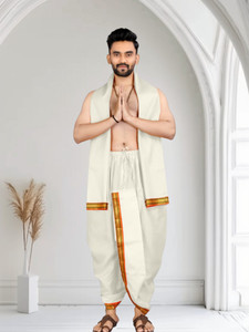 TRUST OUS Self Design Men Dhoti
