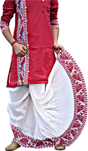 GOURI COLLECTIONS Jamdani Readymade Dhoti Pants (4CA1) for Men – Mayur Puccha Design Embellished Men Dhoti