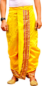 गौरी कलेक्शन Ready To Wear Pant System PREMIUM QUALITY Marwadi पुरुषों के लिए एम्बेलिश्ड, सॉलिड धोती