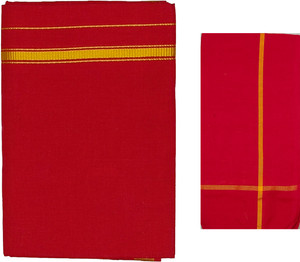 एमडी टेक्सटाइल्स Dhoti & Towel पुरुषों के लिए सॉलिड धोती