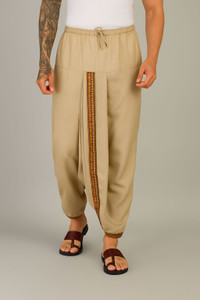 Shyam handloom Solid Men Dhoti