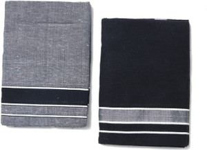 SRI BALAJI TEX 100% Pure Cotton Striped Men Dhoti