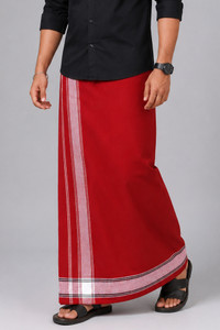 TUNI MANI Cotton Plain Dhoti | Traditional South Indian Vesti/Mundu 2.0meter Solid Men Dhoti