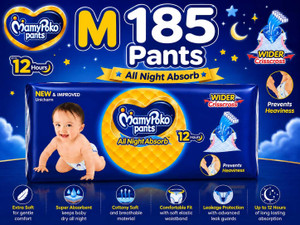 MamyPoko All Night Absorb M 185 Pant Diapers - M 185 Pieces - Image 3