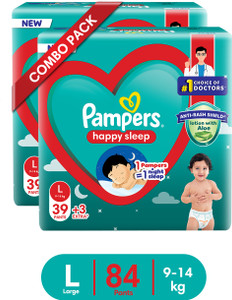 Pampers Happy Skin Pants Combo of 2 Pack - L