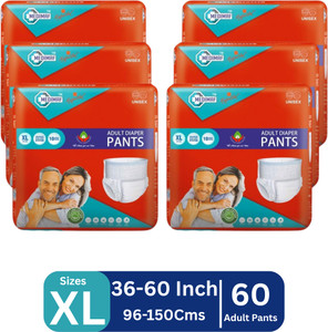 MEDIMAF by MAFATLAL Adult Diaper Pants XL (36-60 in / 90-150 cm) - 60 ...