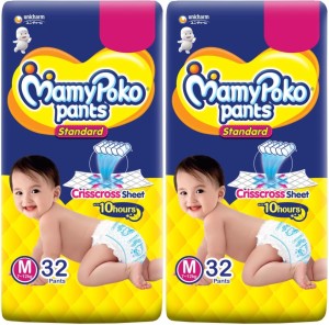 MamyPoko Pants Standard Diapers, M size ( 32+32 ) - M