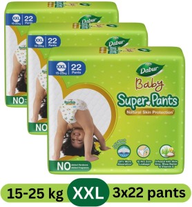 Dabur Baby Super Pants | Infused with Shea Butter & Vitamin E | Insta-Absorb Technology - XXL