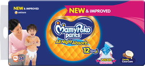 MamyPoko Pants All Night Absorb,Coco Care & 12hr Leakage Protection - XL