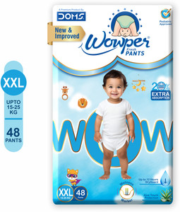 Wowper Fresh Baby Diapers Pants | Wetness Indicator | Upto 10 Hrs Absorption | 15-25 Kg - XXL