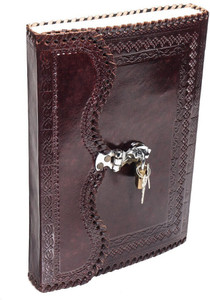 Anshika International leather journal A5 Diary UNRULING 100 Pages