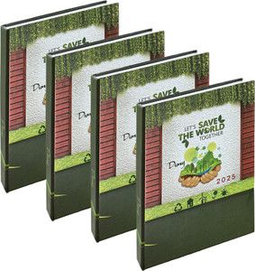 TULMAN A5 Hard Bound 2025 Journal Diary Creative Writing Perfect,Students,Professionals A5 Notebook Ruled 365 Pages