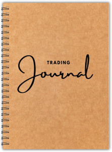TimeWise Trading Journal Monochrome Stock Market Notebook Day Trade Log A5 Journal Unruled 130 Pages