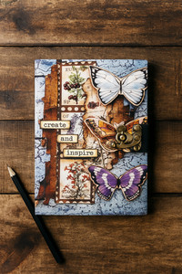 Design Dimension Handmade Cardboard Printed Diary , 5x7 Inches, 200 Unlined Pages B5 Diary Unruled 200 Pages