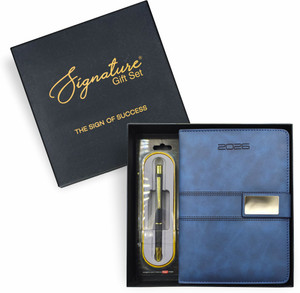 LENOS 2026 + Pierre Cardin Hope Ball Pen A5 Diary Ruled 336 Pages