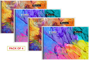 TigerHill SPIRAL DRAWING NOTEBOOK (25 cm × 35 cm) Regular Notebook Plain 48 Pages