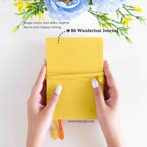 NEORAH Faux LEATHER Cover handcrafted Notebook B6 Journal Unruled 240 Pages