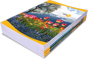 NAVNEET Youva Soft Bound Long Book 21x29.7 cm A4 Notebook Single Line 140 Pages