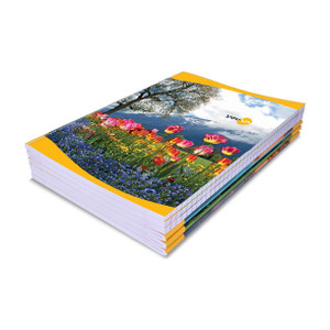 NAVNEET Youva Soft Bound Long Book 21x29.7 cm A4 Notebook Single Line 140 Pages