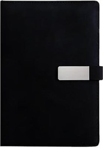 Anshu Black Color With Button Lock Diary A5 Executive Diary A5 Diary RULED 200 Pages