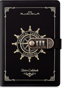 Niralasa Lock Diary Vintage Journal with Lock for Women Leather Diary with Lock Regular Diary Ruled 200 Pages