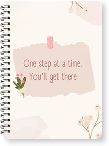 Raptech Spiral-Wiro Hard bound A5, Notebooks, For Writing Personal, Students (11874) A5 Diary Ruled 144 Pages