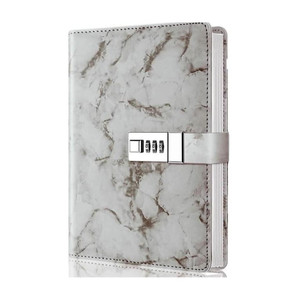 Dhvyant Mart Personal Marble Journal Writing Notebooks With Combination Lock A5 Diary Single Rule 200 Pages