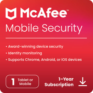 McAfee 1 Device 1 Year Mobile Security for Android (Email Delivery - No CD)