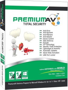 PremiumAV 10 PC 3 Years Total Security (Email Delivery - No CD)