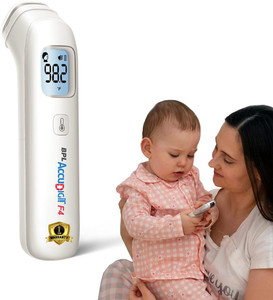 BPL Medical Technologies Accudigit F4 Non Contact Infrared Thermometer for Adults & Kids (White) F4 Thermometer