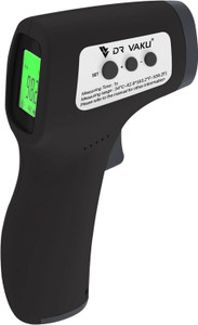 DR VAKU Digital Temperature Gun for Fever Check with Three Color Indication, Non-Contact Wide Range Laser Infrared Thermometer